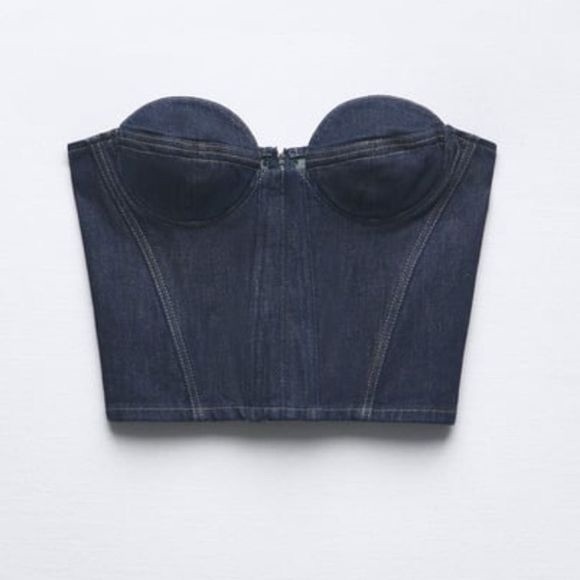 ZW CONTRAST TOPSTITCHING BUSTIER - Picture 8 of 12